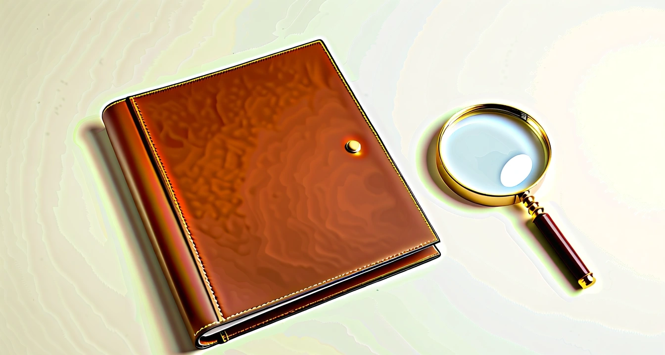 a blank leather folder a classic brass 1