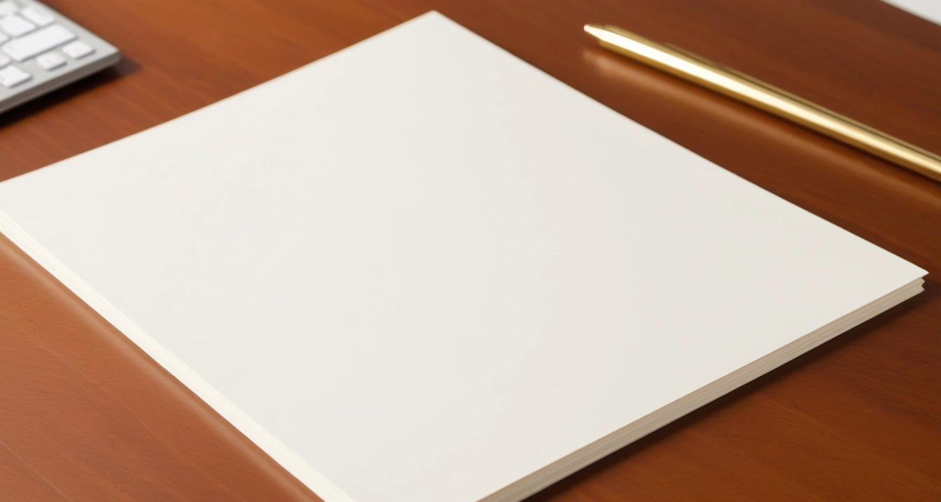 clean white document folder with sleek b 1